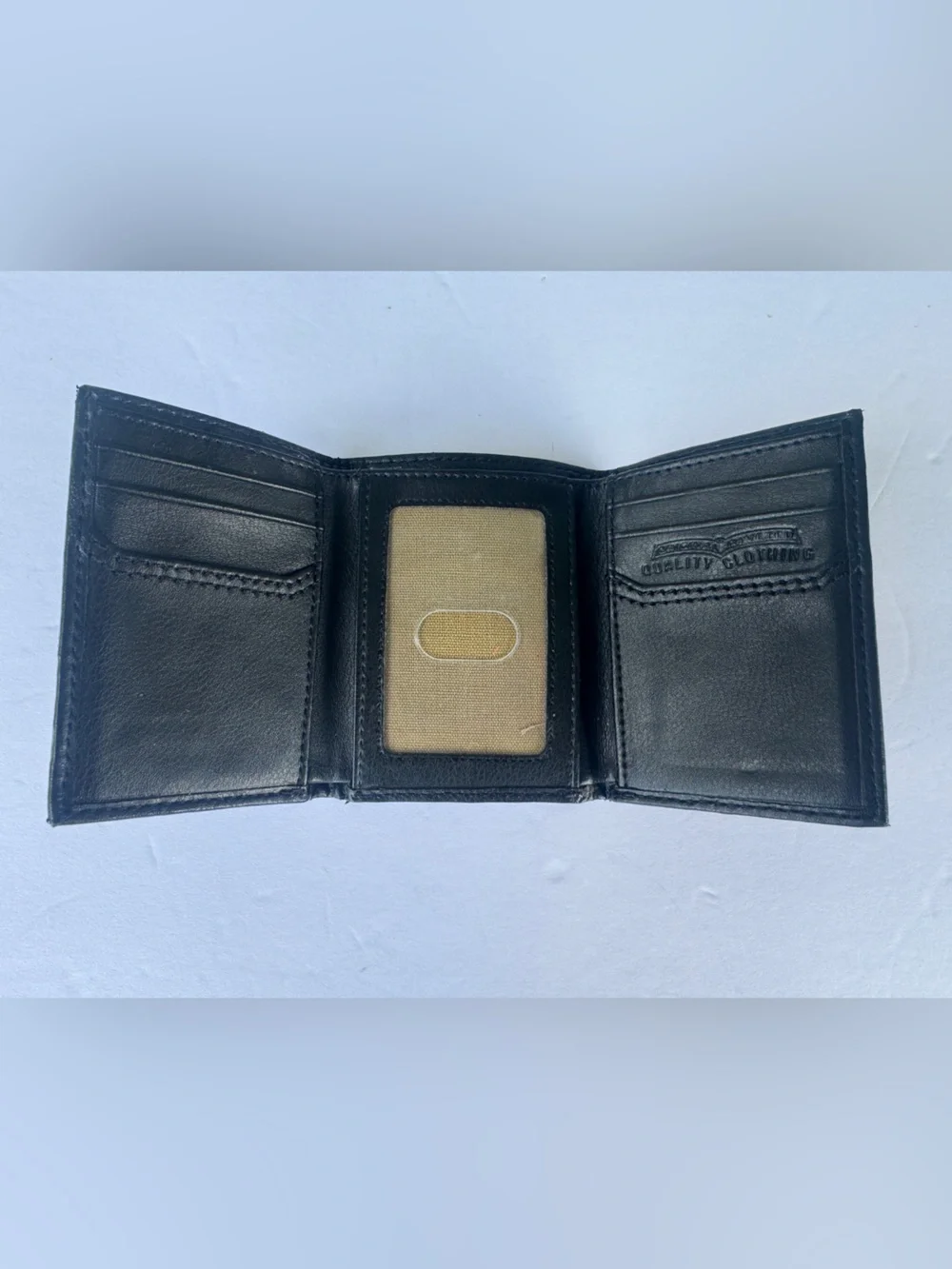 Men’s Levi’s Black Leather Trifold Wallet